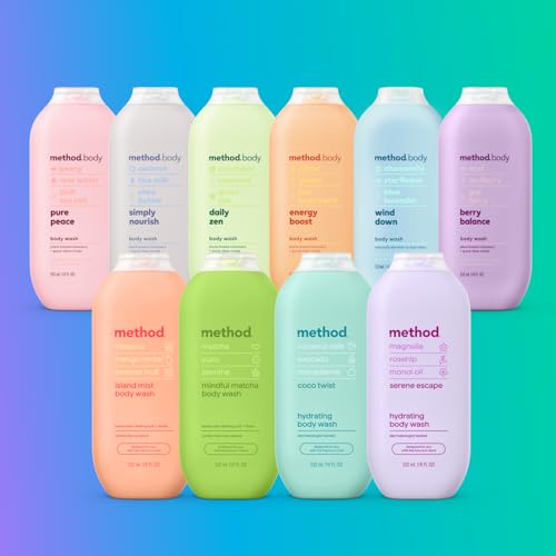 Method Body Wash, Pure Peace, Paraben and Phthalate Free, 18 oz (Pack of 1)