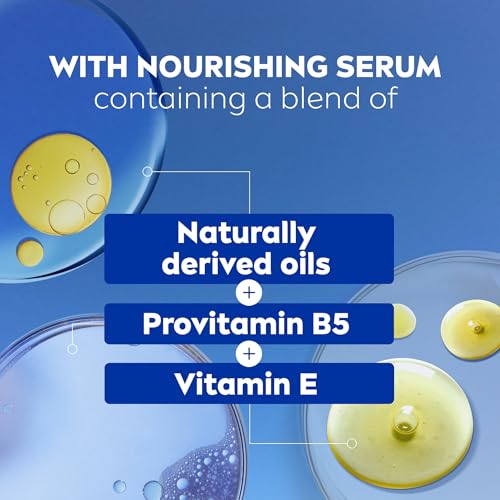 NIVEA Refreshing White Peach and Jasmine Body Wash with Nourishing Serum, Scented Body Wash for Women, Enriched with Provitamin B5 and Vitamin E, 20 Fl Oz Bottle