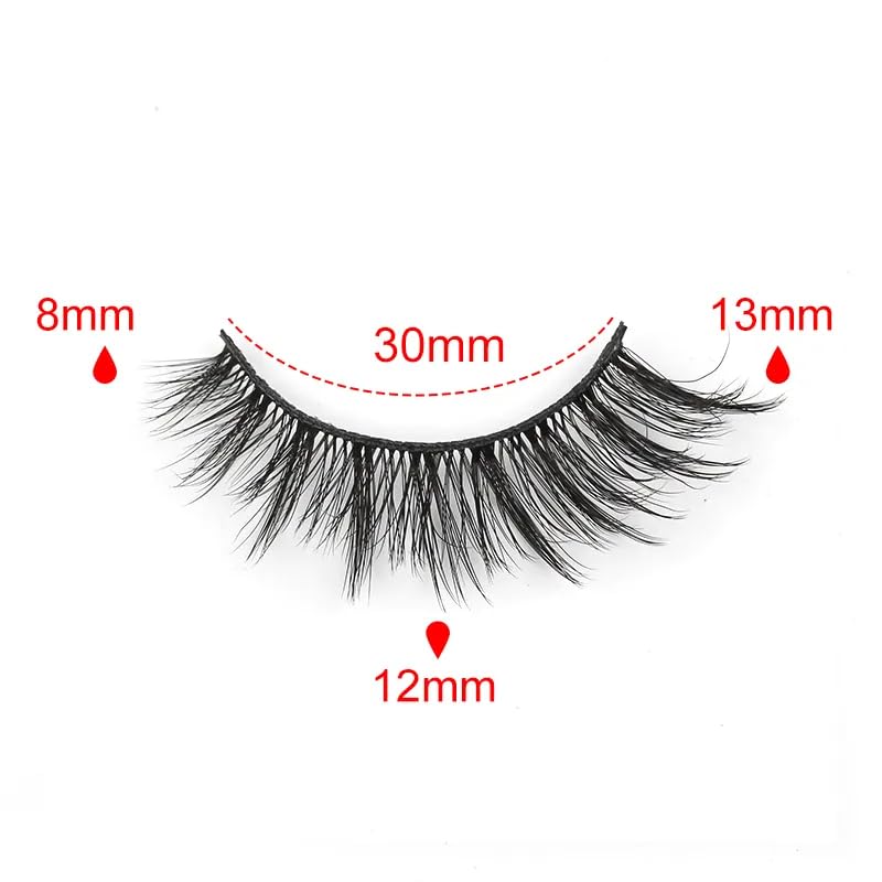 ICYM Glam Extensions 10 Pairs of False Eyelashes – Expertly Crafted for Stunning Eyes! Enhance Your Beauty with Precision-Cut Lashes, Professional Tweezer Application (Y603)
