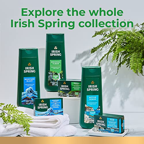 Irish Spring Original Moisturizing Body Wash for Men, 24-Hour Fresh, Face and Body Wash, Men’s Body Wash, Biodegradable Ingredients, Paraben Free, Cool Fresh Scent, 30 fl oz Pump Bottle