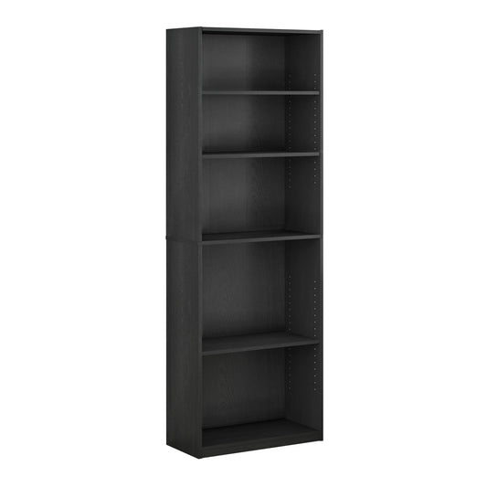 Simply Home 5-Shelf Bookcase, 5-Tier, Black