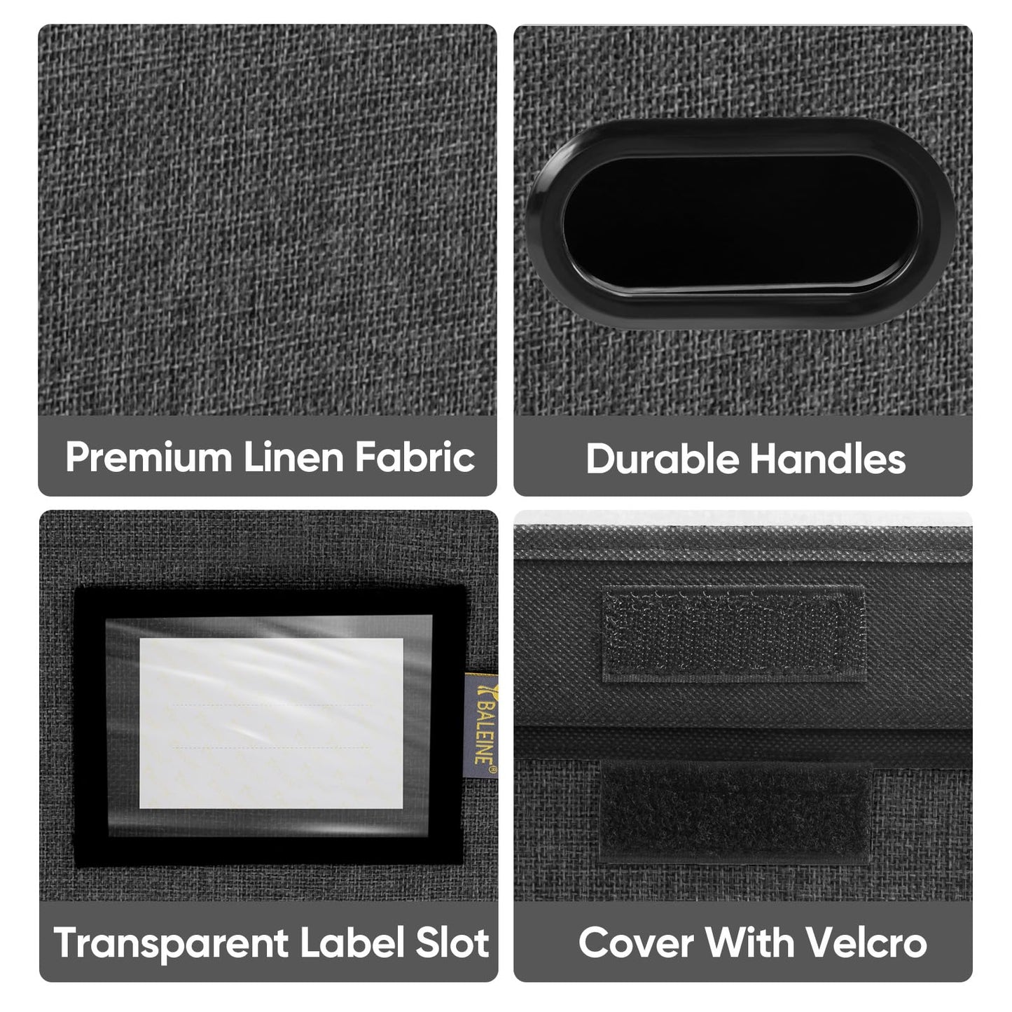 File Organizer Box with Lid, Collapsible File Folder Organizer with Plastic Slide, Hanging File Folder Box for Office Document Storage (1 Pack, Black)
