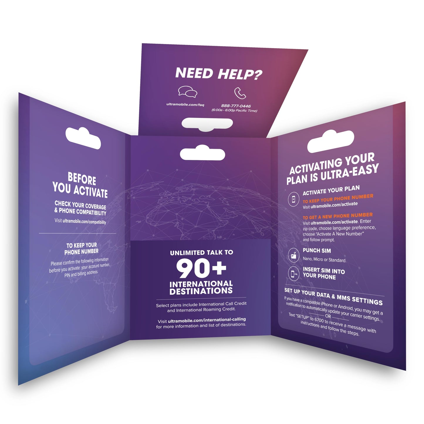 $19/mo. Ultra Mobile Prepaid Phone Plan with Unlimited Talk, Text and 3GB of 5G • 4G LTE Data (SIM Card Kit)