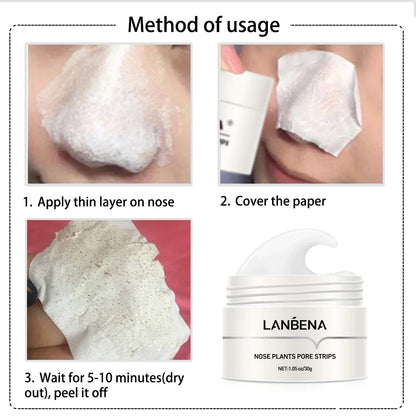 LANBENA | Pore Strips - Nose Plant Pore Strips to Remove Blackheads on Nose للانف - Better Savings Group