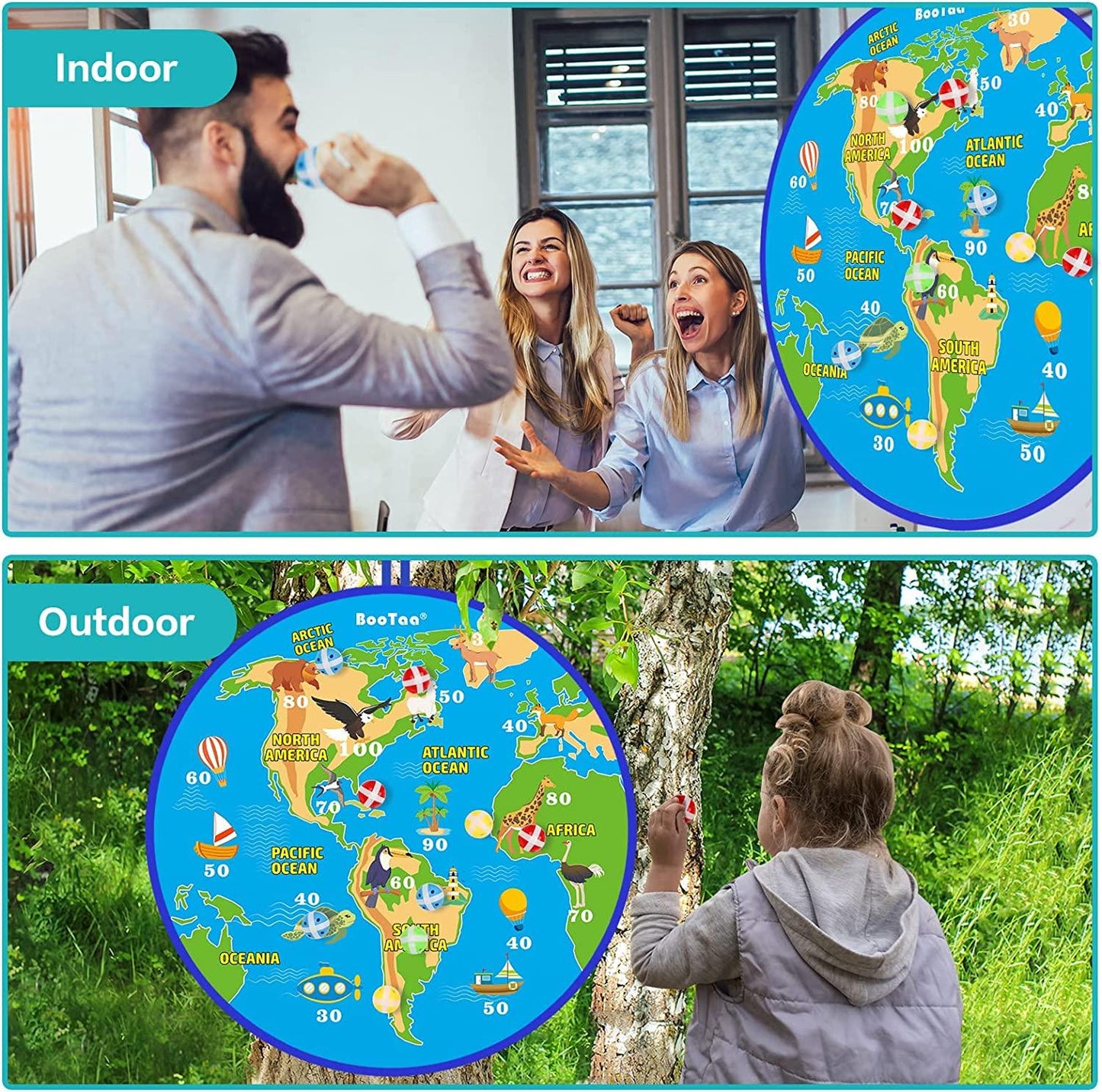 29" Large Dart Board for Kids Outdoor Games for Party & Fun - Better Savings Group