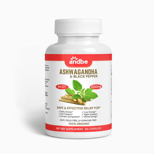 AndBe Ashwagandha High Strength - Safe & Effective for Relief for Stress,