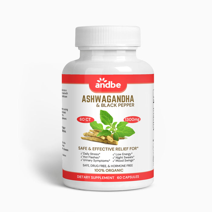 AndBe Ashwagandha High Strength - Safe & Effective for Relief for Stress,