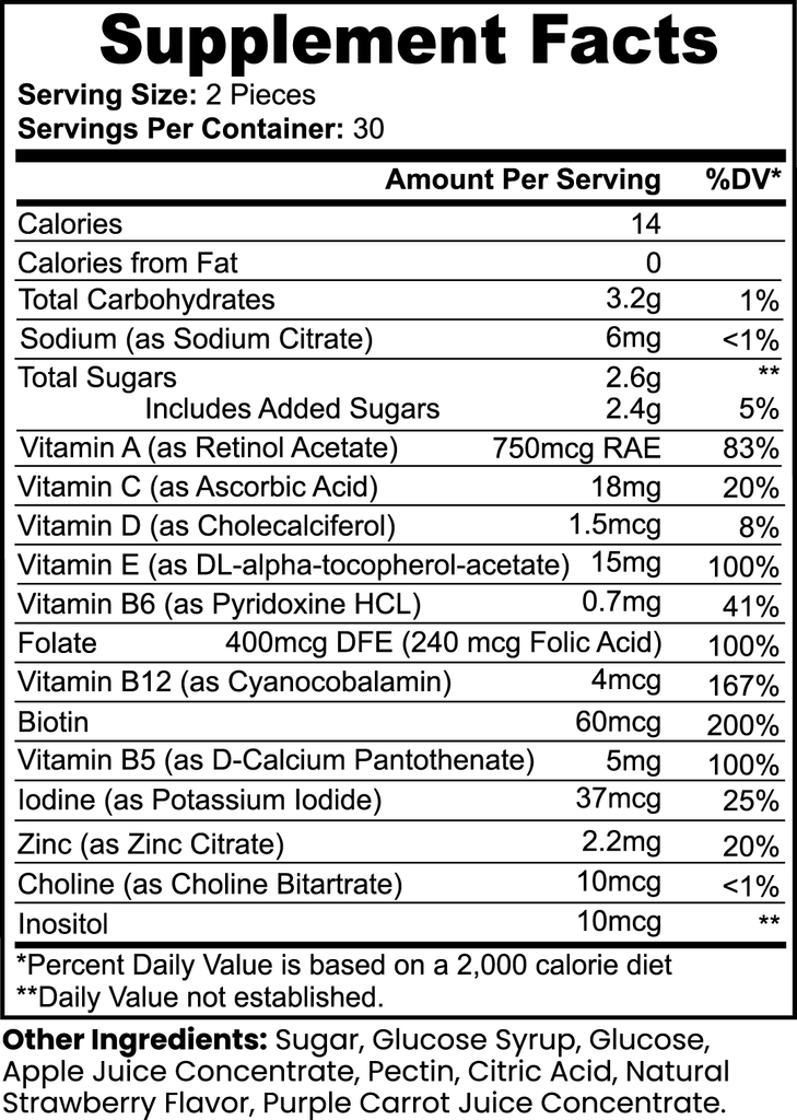 AndBe Multivitamin Gummies - Boost Overall Health & Diet (Adult)