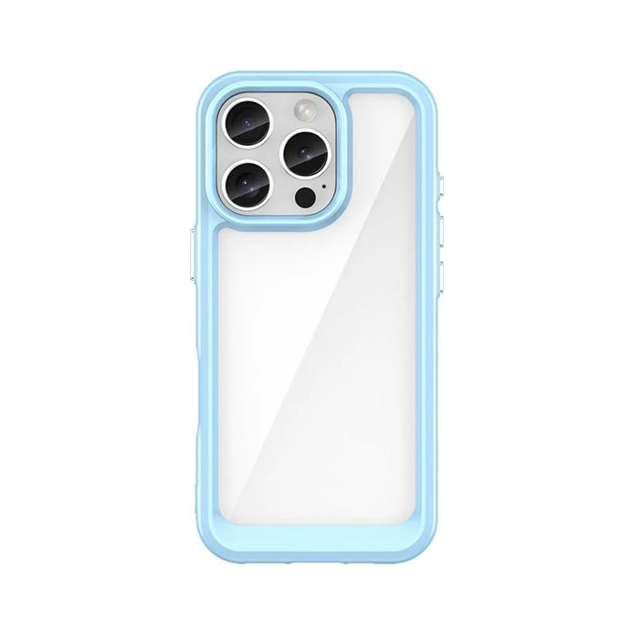 GEAR 4 EVER ClearShield Max Case for iPhone 16 Pro Max with Screen Protector - Translucent Back with Soft Edge, Ultimate Protection and Slim Design Phone Bumper Cove (Light Blue)