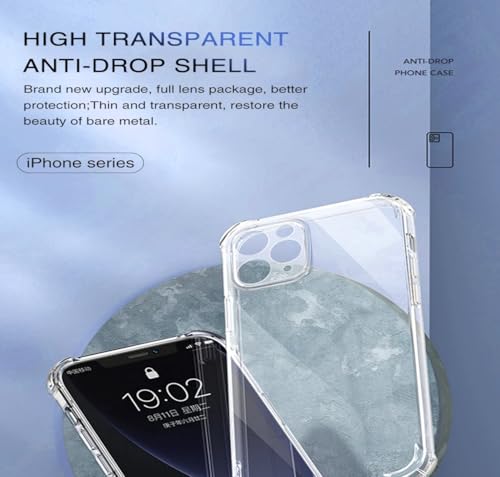 GEAR 4 EVER ClearGuard Pro Case for iPhone 16 Pro Max with Screen Protector - Original Shockproof Transparent Silicone Soft Case - Clear Protective Cover