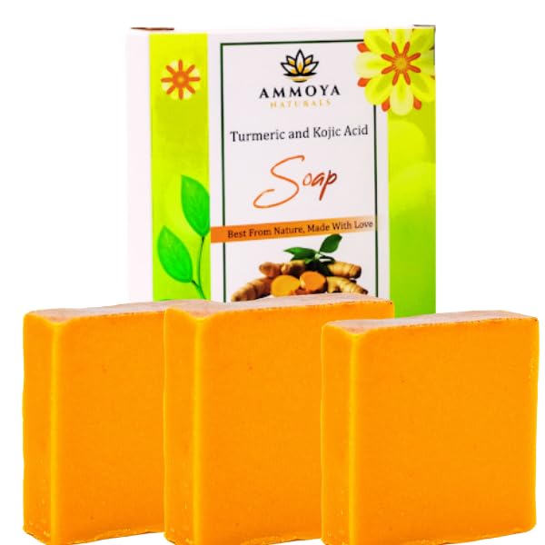 Turmeric Skin Cleansing Soap - Natural Glow Face & Body Cleanser for Acne, Dark Spots & Scars, Gentle for All Skin Types (4.5 oz) 1 bar
