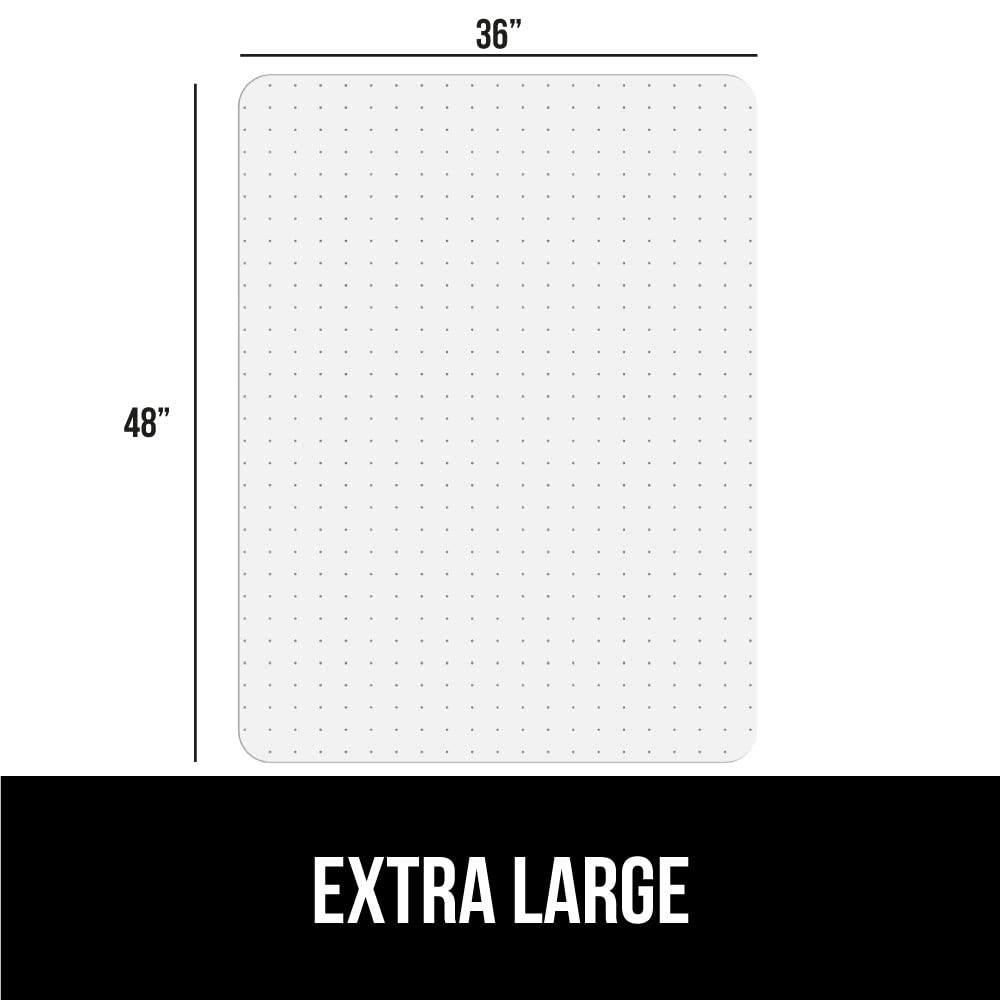 Office Chair Mat for Carpet Floors, 36"x48" Smooth Glide Slip Resistant Under Desk Carpeted Floor Protector, Heavy Duty Plastic Computer Mats for Rolling Work and Gaming Chairs Clear