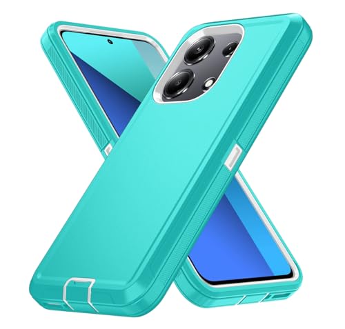 GEAR 4 EVER TitanGuard Max Armor Case for iPhone 16 Pro Max with Screen Protector - Shockproof, Dustproof, Anti-Scratch Rugged Protective Cover (Cyan)