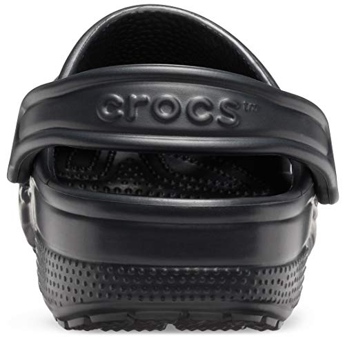 Crocs Unisex-Adult Classic Clogs (Best Sellers), Black, 13 Men/15 Women