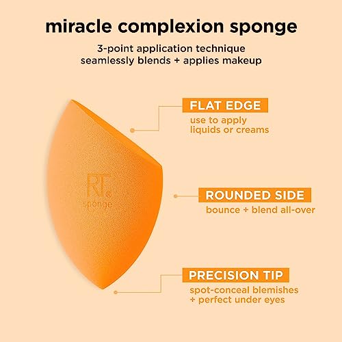 5 Piece Everyday Essentials Makeup Brush Set, Includes 4 Brushes & Makeup Sponge, For Foundation, Blush, Bronzer, Contour, Eyeshadow, & Powder, Travel Gift Set, Cruelty-Free & Vegan