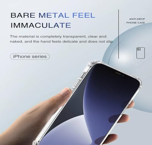 GEAR 4 EVER ClearGuard Pro Case for iPhone 16 Pro Max with Screen Protector - Original Shockproof Transparent Silicone Soft Case - Clear Protective Cover