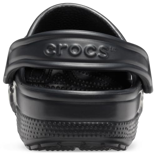 Crocs Unisex-Adult Classic Clog, Clogs for Women and Men, Black, 8 Women/6 Men