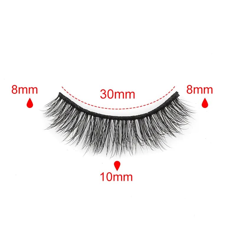 ICYM Glam Extensions 10 Pairs of False Eyelashes – Expertly Crafted for Stunning Eyes! Enhance Your Beauty with Precision-Cut Lashes, Professional Tweezer Application (Y605)