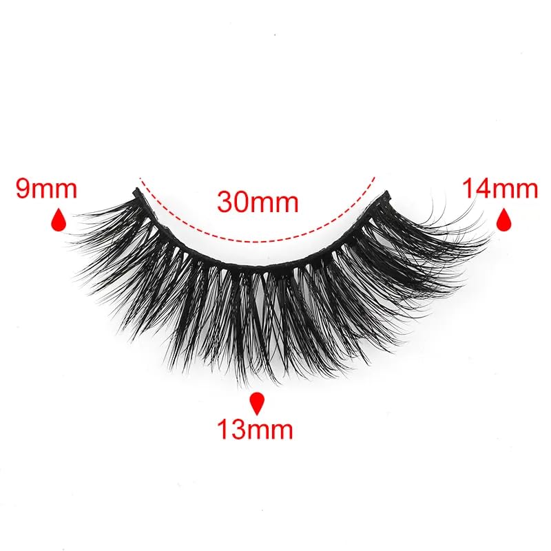 ICYM Glam Extensions 10 Pairs of False Eyelashes – Expertly Crafted for Stunning Eyes! Enhance Your Beauty with Precision-Cut Lashes, Professional Tweezer Application (Y609)