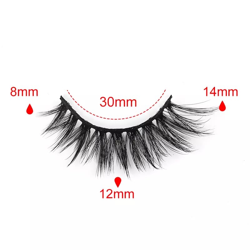 ICYM Glam Extensions 10 Pairs of False Eyelashes – Expertly Crafted for Stunning Eyes! Enhance Your Beauty with Precision-Cut Lashes, Professional Tweezer Application (Y604)