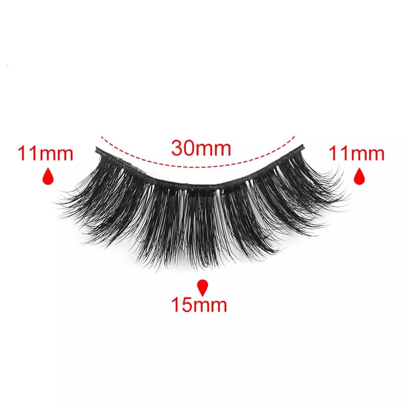 ICYM Glam Extensions 10 Pairs of False Eyelashes – Expertly Crafted for Stunning Eyes! Enhance Your Beauty with Precision-Cut Lashes, Professional Tweezer Application (Y600)