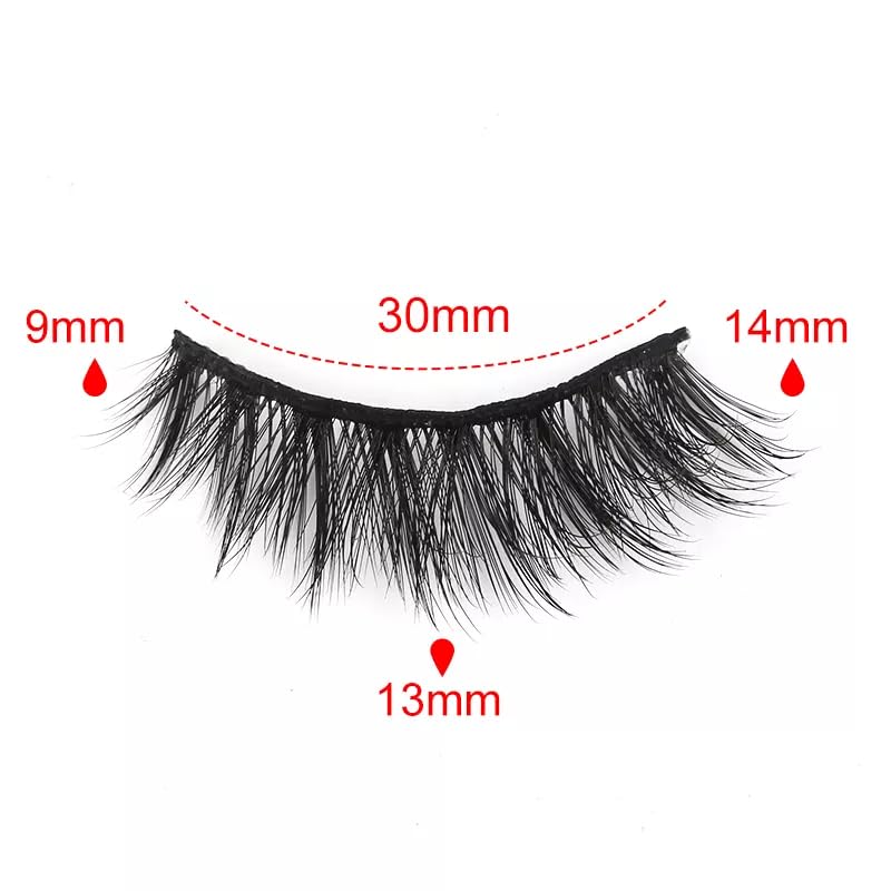 ICYM Glam Extensions 10 Pairs of False Eyelashes – Expertly Crafted for Stunning Eyes! Enhance Your Beauty with Precision-Cut Lashes, Professional Tweezer Application (Y608)
