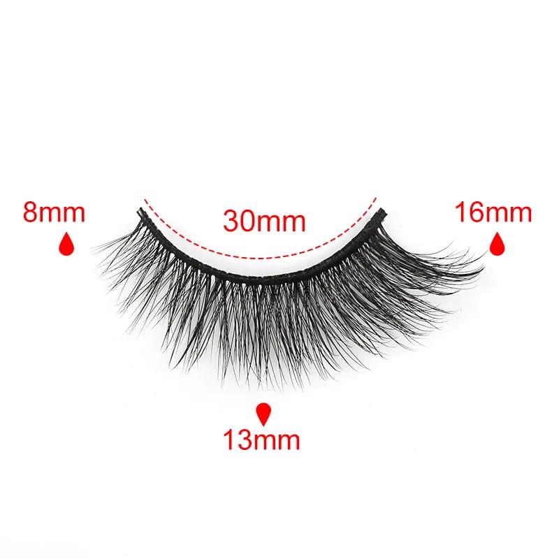 ICYM Glam Extensions 10 Pairs of False Eyelashes – Expertly Crafted for Stunning Eyes! Enhance Your Beauty with Precision-Cut Lashes, Professional Tweezer Application (Y606)