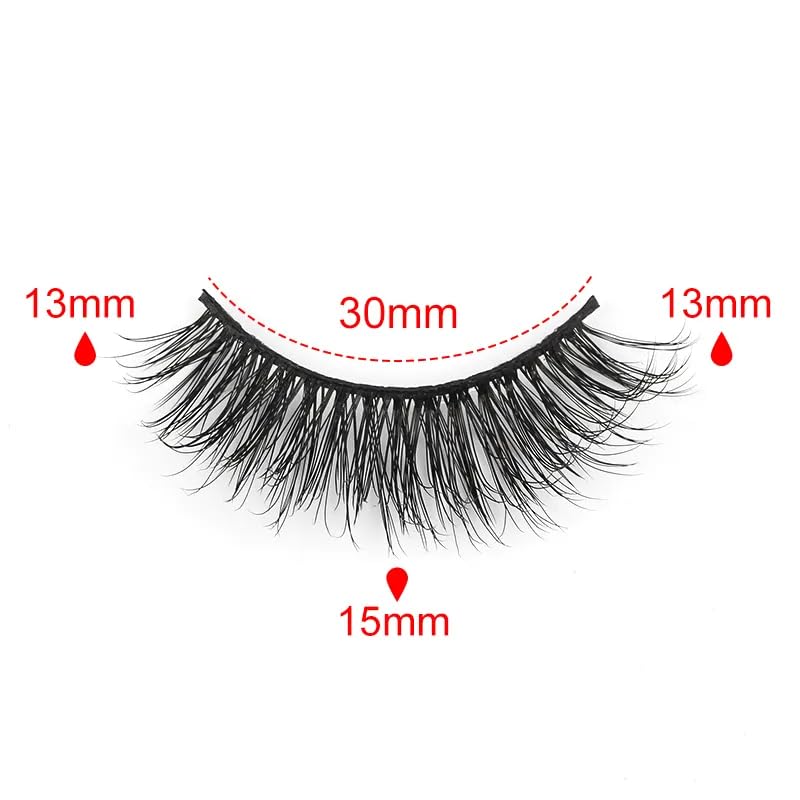 ICYM Glam Extensions 10 Pairs of False Eyelashes – Expertly Crafted for Stunning Eyes! Enhance Your Beauty with Precision-Cut Lashes, Professional Tweezer Application (Y607)