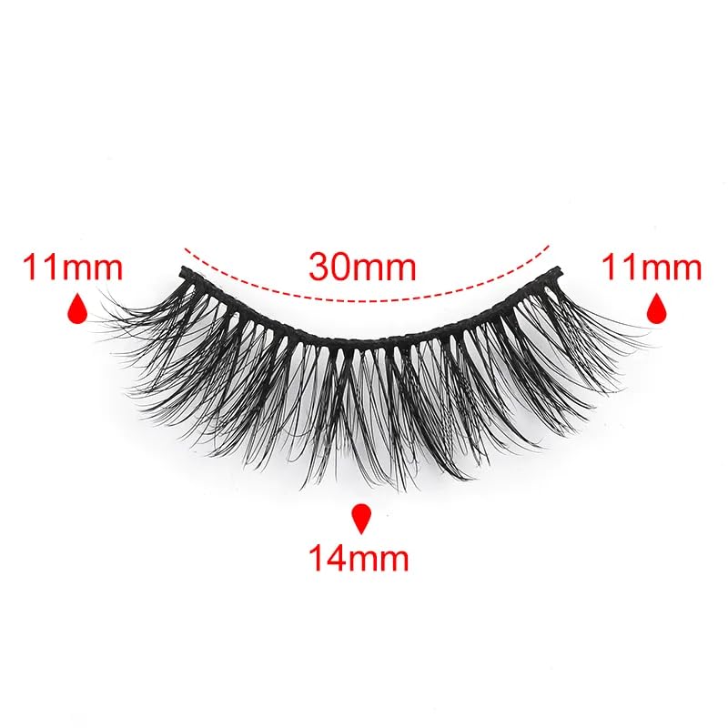 ICYM Glam Extensions 10 Pairs of False Eyelashes – Expertly Crafted for Stunning Eyes! Enhance Your Beauty with Precision-Cut Lashes, Professional Tweezer Application (Y602)
