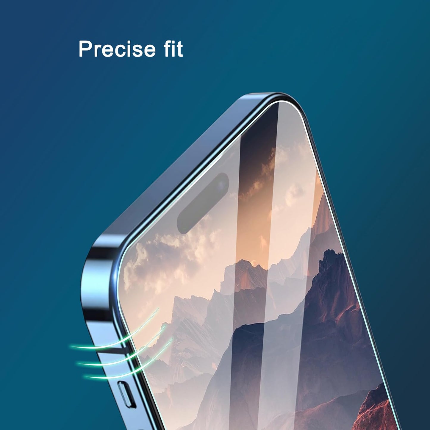Screen Protector for iPhone 16 / iPhone 15 / iPhone 15 Pro [6.1 Inch] Display 3 Pack Tempered Glass, Dynamic Island Compatible, Case Friendly [Not for iPhone 16 Pro 6.3 Inch].