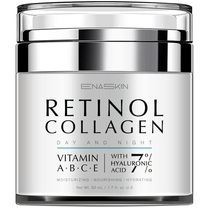 EnaSkin Retinol Cream for Wrinkles: Face Collagen Cream for Tightening Skin - Anti Aging Facial Moisturizer Day and Night for Women and Men 1.7 Fl OZ