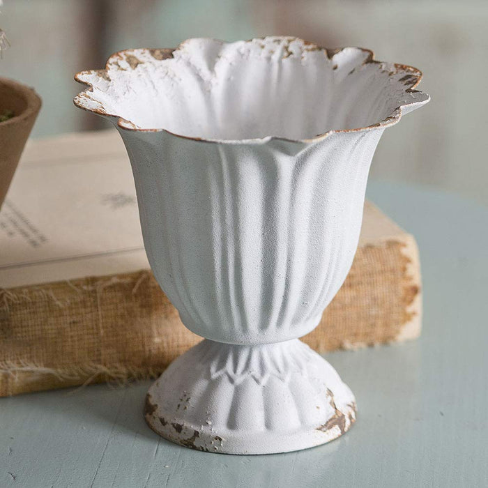 Small Scalloped Cup Kitchen Supplies, 4"Length 3.75"Height, White