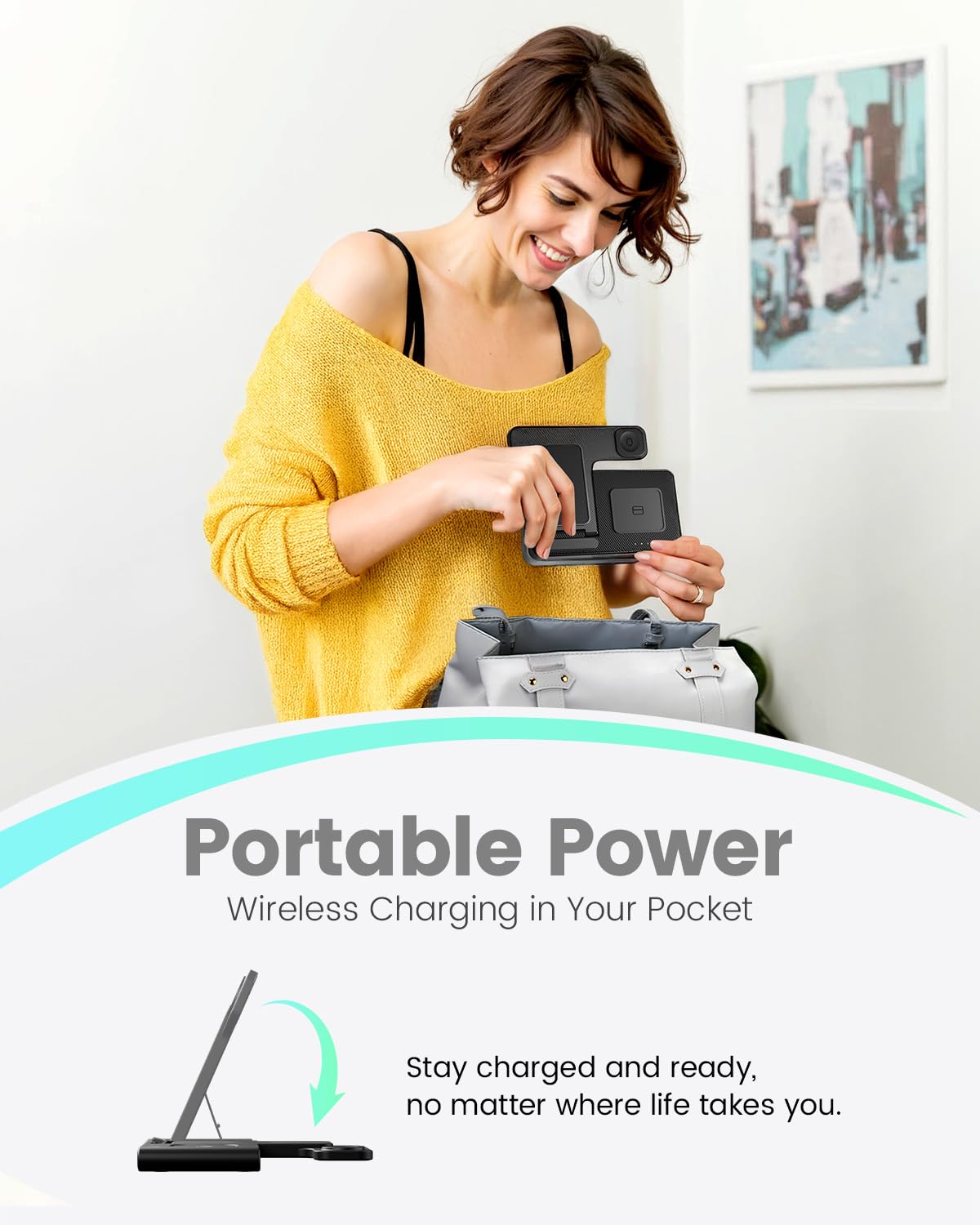 Wireless Charger iPhone Charging Station: 3 in 1 Charger Stand Multiple Devices for Apple - iPhone 16e 16 15 14 Pro Max 13 12 11 - Watch 10 9 8 7 6 5 4 3 2 SE and Ultra Series - Airpods 4 3 2 Pro