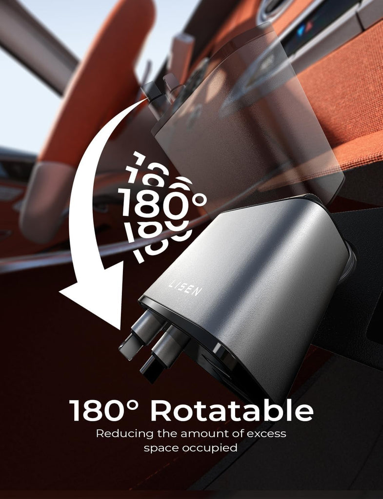 Retractable Car Charger [69W USB C Car Accessories Adapter ] for iPhone 16 USB C Charger Fast Charging, Travel Essentials Gifts for Women Men, Road Trip Essentials for iPhone 16e 16 15 14 13 12