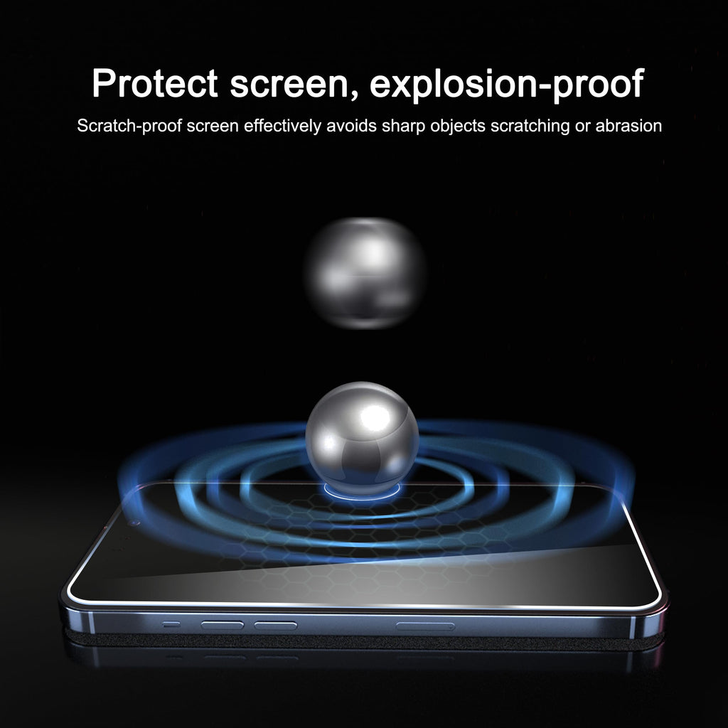 Screen Protector for iPhone 16 / iPhone 15 / iPhone 15 Pro [6.1 Inch] Display 3 Pack Tempered Glass, Dynamic Island Compatible, Case Friendly [Not for iPhone 16 Pro 6.3 Inch].