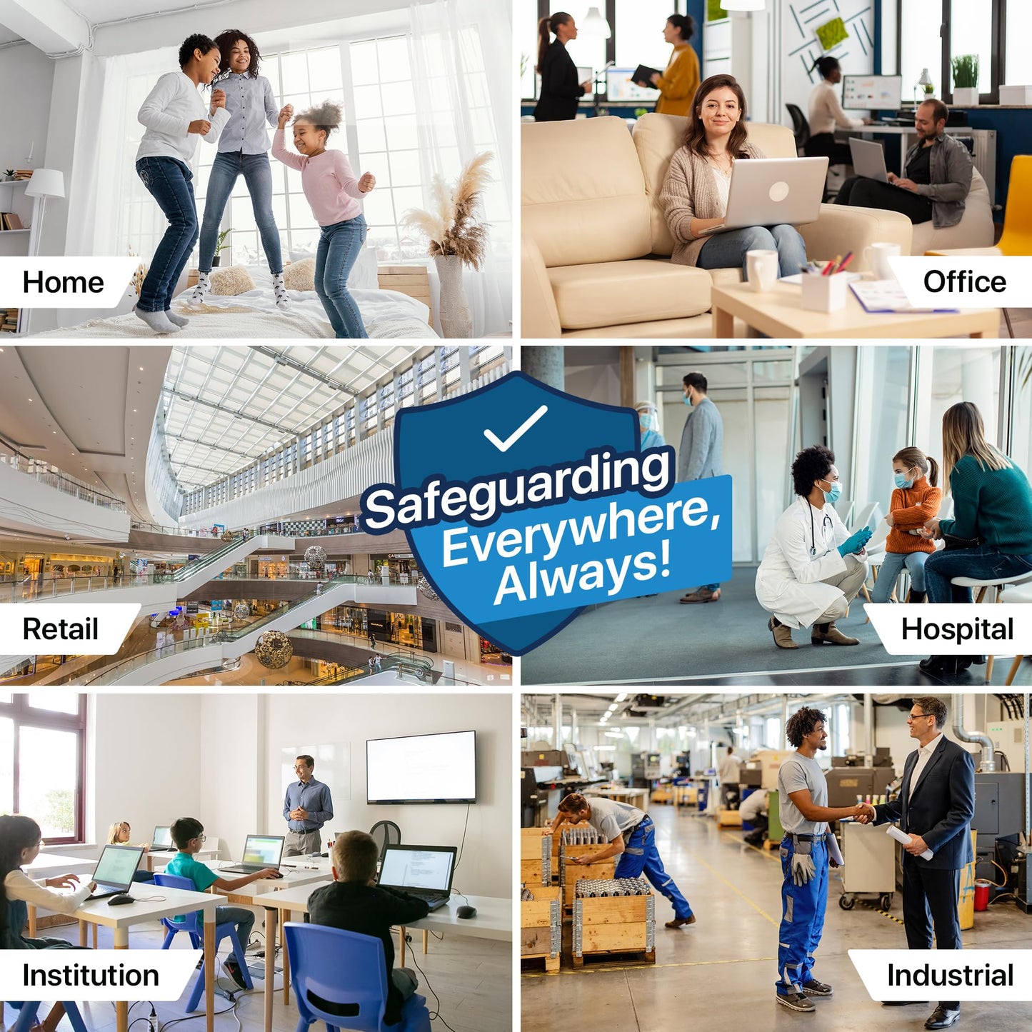 Simply 20x20x1 Air Filter, Merv 8, MPR 600, 6 Pack, Furnace Air Filter for HVAC (Actual Size: 19.75"x19.75"x0.75") DUST, Pet, & Allergy Control