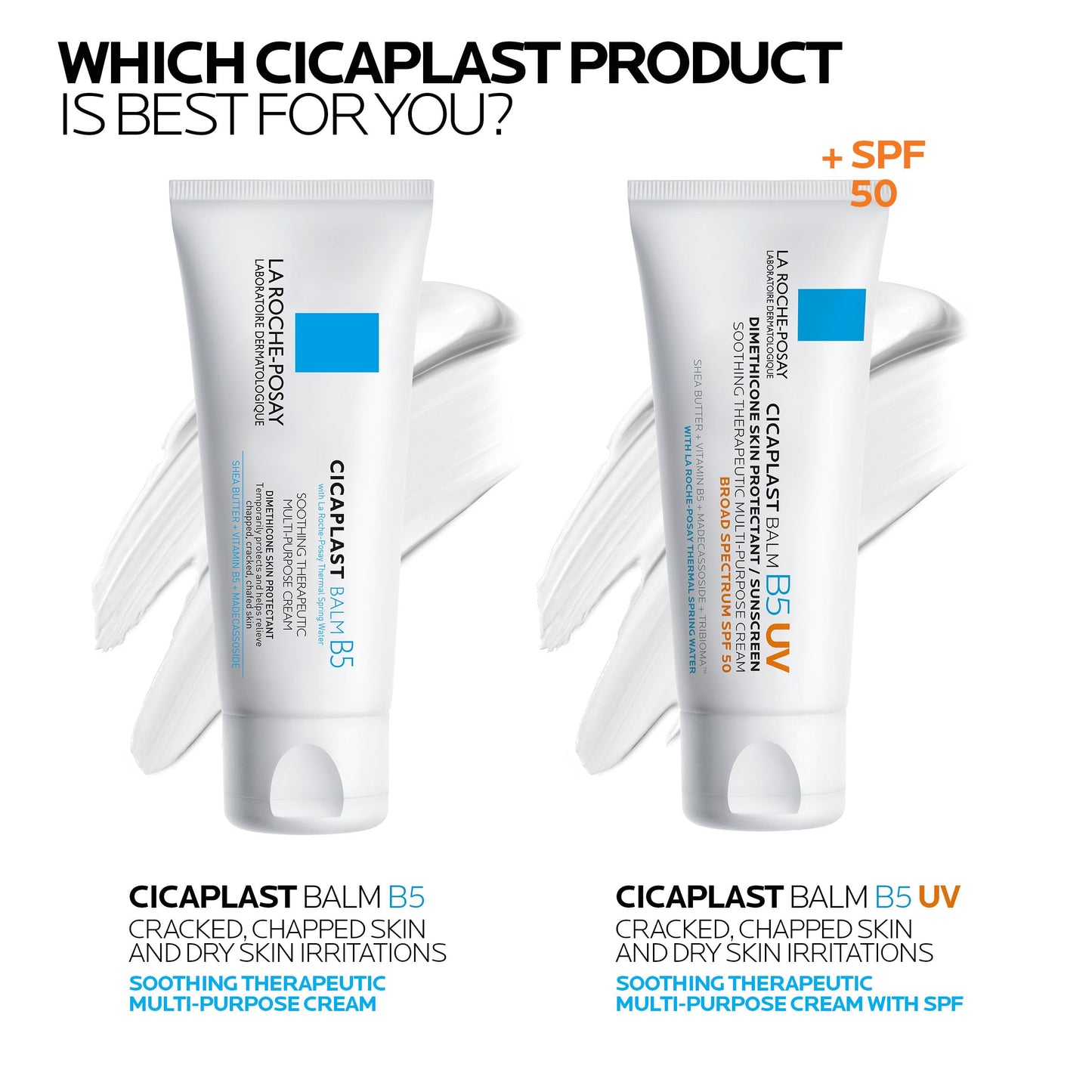 La Roche-Posay Cicaplast Balm B5, Madecassoside + Shea Butter + Vitamin B5 Panthenol, Healing Ointment & Therapeutic Multi Purpose Calming Cream for Dry & Irritated Skin, Paraben Free