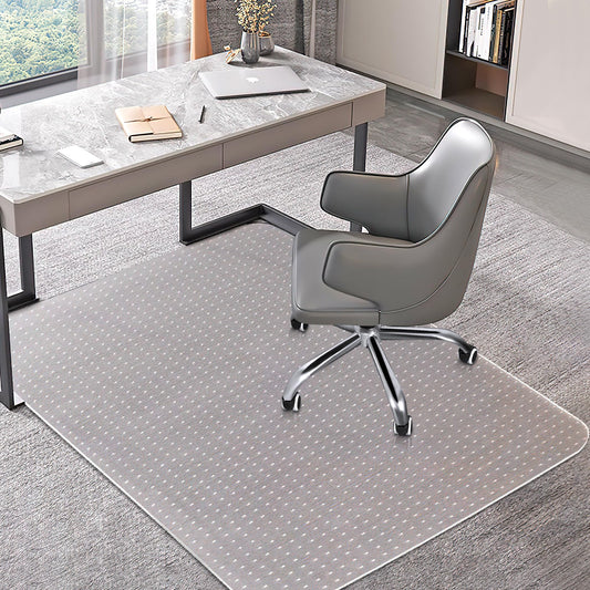 Office Chair Mat for Carpets, Clear Computer Desk Chair Mat for Low Carpeted Floors, Thick and Sturdy Carpet Protector, Easy Glide and Flat Without Curling(30'' x 48'' Rectangle)