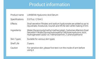 LANBENA | Hyaluronic Acid Serum for Moisturizing Anti-Aging Whitening - Better Savings Group