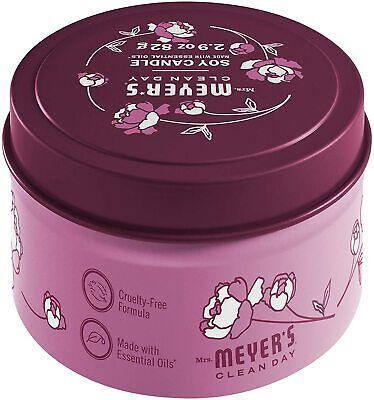 Mrs. Meyer's Peony Scented Soy Tin Candle 12 Hour Burn Time Soy Wax - 2.9 oz - Better Savings Group