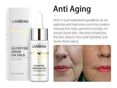 LANBENA | Six Peptide 24k Gold Serum Anti-Aging Wrinkle Lift Firming - 2 PACK - Better Savings Group