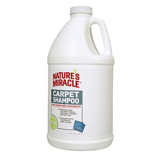 Nature's Miracle Carpet Shampoo, Deep-Cleaning Stain and Odor Remover 64 Ounce