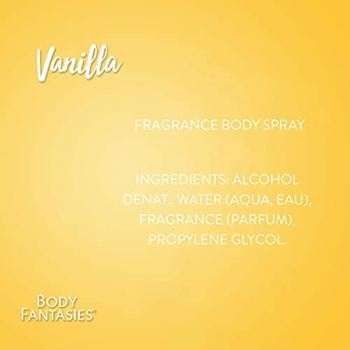 Body Fantasies Signature Fragrance Body Spray, Vanilla, 8 fl oz (Pack of 2) - Better Savings Group