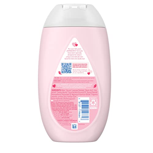 Johnson's Baby Moisturizing Mild Pink Baby Lotion with Coconut Oil for Delicate Baby Skin, Paraben-, Phthalate- & Dye-Free, Hypoallergenic & Dermatologist-Tested, Baby Skin Care, 13.6 Fl. Oz