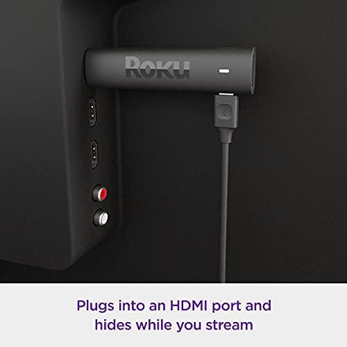 Roku Streaming Stick 4K | Portable Roku Streaming Device 4K/HDR/Dolby Vision, Roku Voice Remote, Free & Live TV - GEAR4EVER