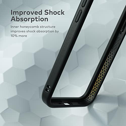 RHINOSHIELD Bumper Case Compatible with [iPhone 13/13 Pro] | CrashGuard NX - Shock Absorbent Slim Design Protective Cover 3.5M / 11ft Drop Protection - Black - GEAR4EVER