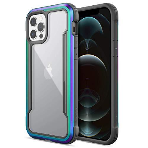 Raptic Shield Case Compatible with iPhone 12 Case & iPhone 12 Pro Case, Shock Absorbing Protection, Durable Aluminum Frame, 10ft Drop Tested, Fits iPhone 12 & 12 Pro, Iridescent - GEAR4EVER