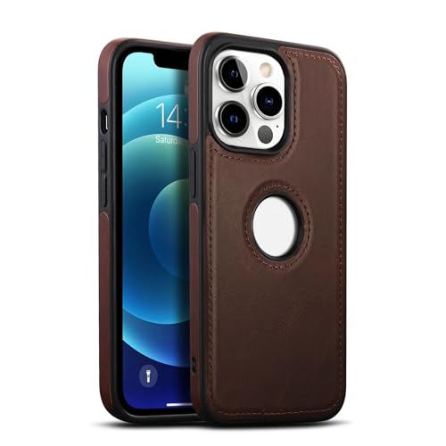 GEAR 4 EVER Frontier for iPhone 15 Pro Phone Case - Western-Style Leather - Rugged Protection and Vintage Charm - Compatible with 15 Pro (Brown)