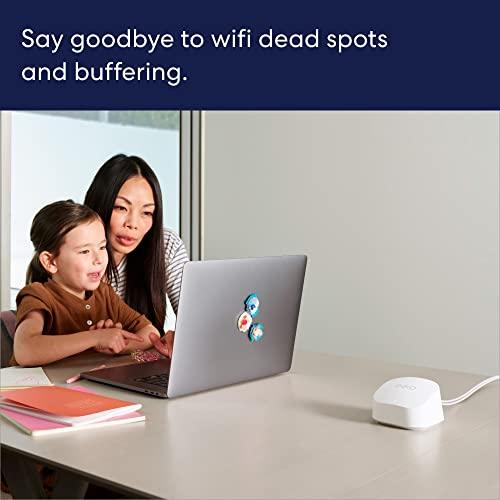 Amazon eero 6+ mesh Wi-Fi system | Fast and reliable gigabit speeds | connect 75+ devices | Coverage up to 4,500 sq. ft. | 3-pack, 2022 release - GEAR4EVER