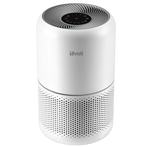 LEVOIT Air Purifier for Home Allergies Pets Hair in Bedroom, Covers Up to 1095 Sq.Foot Powered by 45W High Torque Motor, 3-in-1 Filter, Remove Dust Smoke Pollutants Odor, Core 300 / Core300-P, White